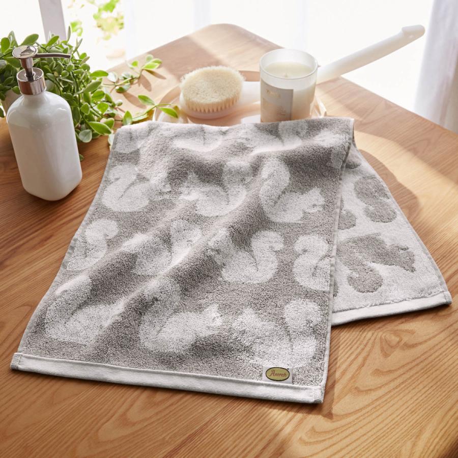 タオル フェイスタオル ポルトガル製 綿100 アニマルデザイン おしゃれ 子供 スポーツ かわいい リス 一部予約販売