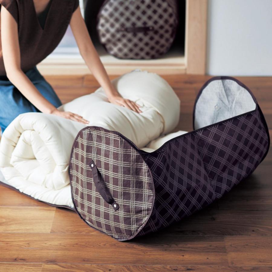 最安値に挑戦 布団収納袋 収納 防ダニ機能 ブラウン シングル 布団 ふとん 収納袋 省スペース おしゃれ Cisama Sc Gov Br