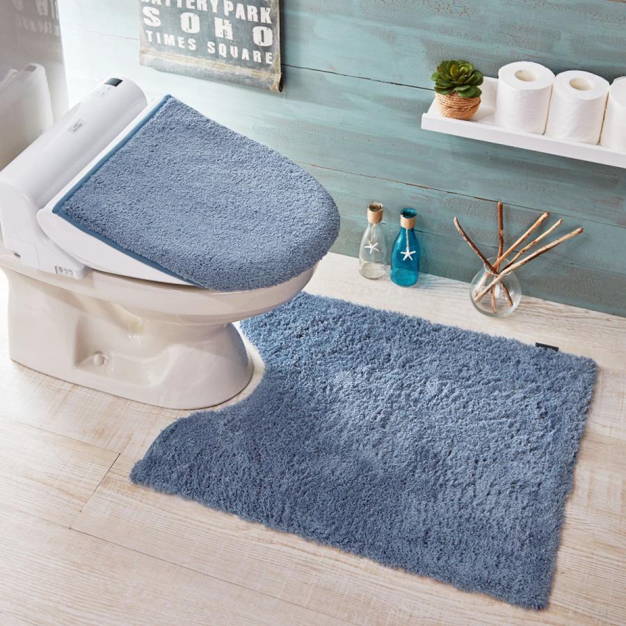 トイレマットセット トイレマット フタカバー 裾ロングマット 兼用フタカバー ターコイズ おしゃれ 2点 ふんわり シャギー ふわふわ 新生活 まとめ買い F 004 ベルメゾン インテリア Yahoo 店 通販 Yahoo ショッピング