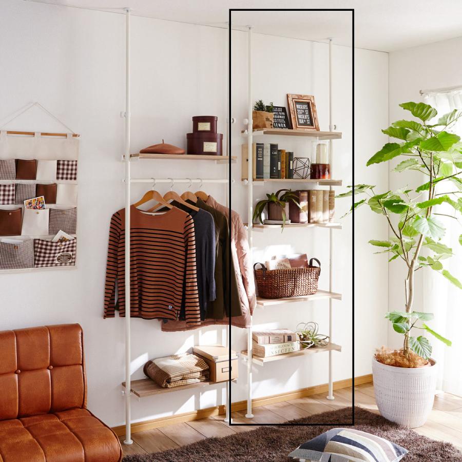 突っ張りラック 収納ラック 壁面収納 棚 木目調棚 70cm ブラック ブラウン おしゃれ リビング収納 オフィス収納 収納 シンプル 壁面 F 001 ベルメゾン インテリア Yahoo 店 通販 Yahoo ショッピング