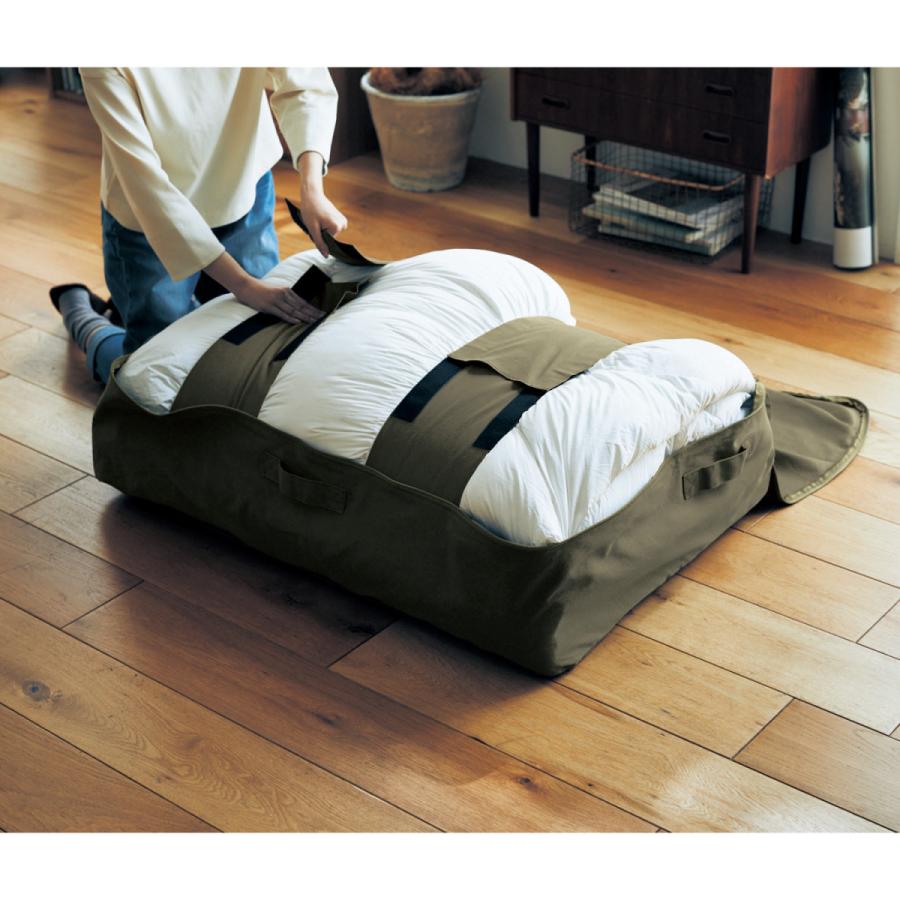 激安超特価 布団収納袋 布団収納 綿帆布 ネイビー 布団一式用 すっきり おしゃれ クローゼット 押入れ オフシーズン ふとん 収納 Cisama Sc Gov Br