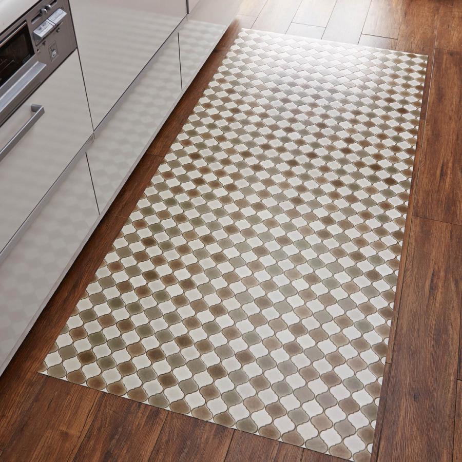 フリーカットシート 撥水 Diy タイル ブルー 約90 150 拭ける タイル おしゃれ 日本製 Diyシート キッチン 床 汚れ防止 F 002 ベルメゾン インテリア Yahoo 店 通販 Yahoo ショッピング