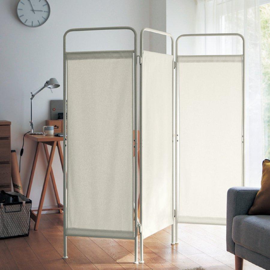 パーテーション 3連 スチールフレーム ワンタッチ 組み立て式 室内物干し シンプル 目隠し 背景 F 001 ベルメゾン インテリア Yahoo 店 通販 Yahoo ショッピング