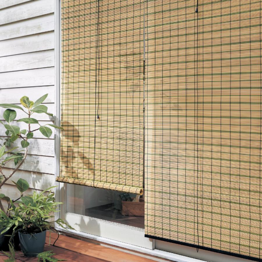 送料無料新品 すだれ 目隠し ロールすだれ 水洗い 洗える ベージュ グリーン 180 おしゃれ