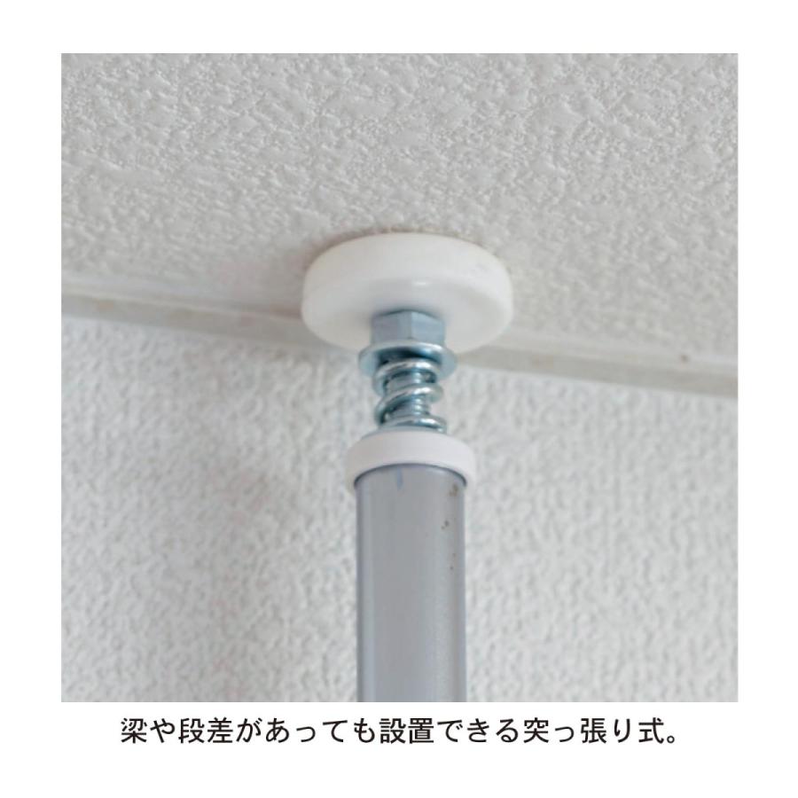 突っ張りラック 棚 壁面収納 ラック 収納ラック 壁面ラック L字ラック おしゃれ シンプル デスク周り 収納棚 収納 リビング ダイニング 新生活 幅60cm_6