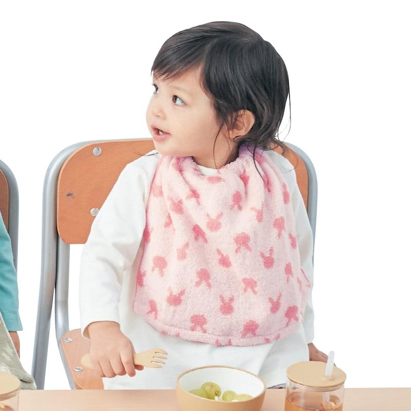 ベルメゾン（BELLE MAISON） タオルエプロン スタイ 食事用エプロン 同