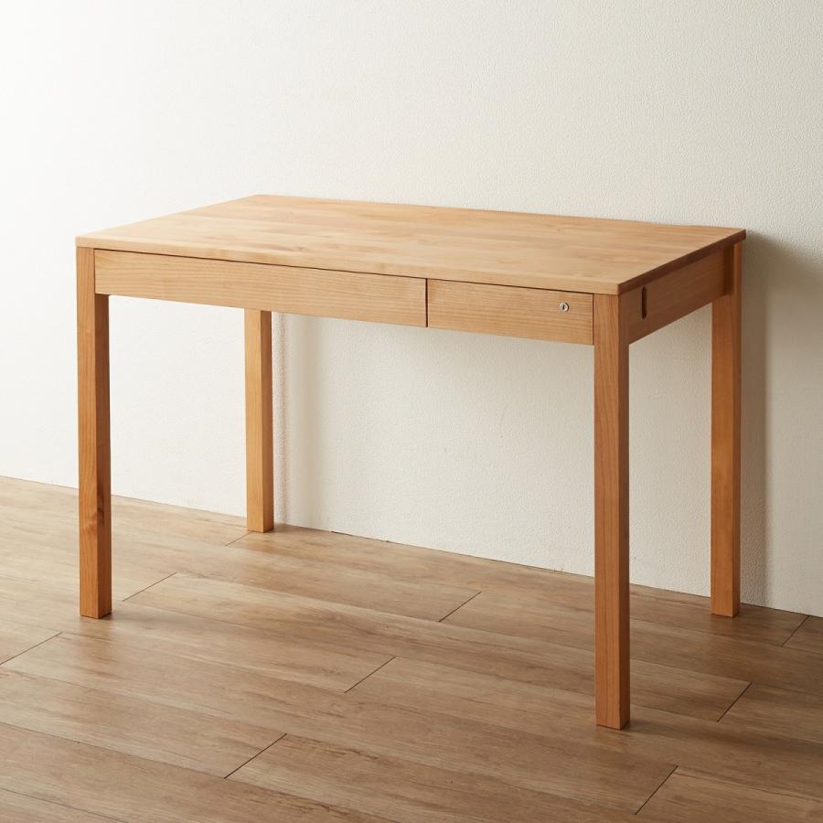 ベルメゾン（BELLE MAISON） 学習机 デスク 鍵付き 引き出し 完成品