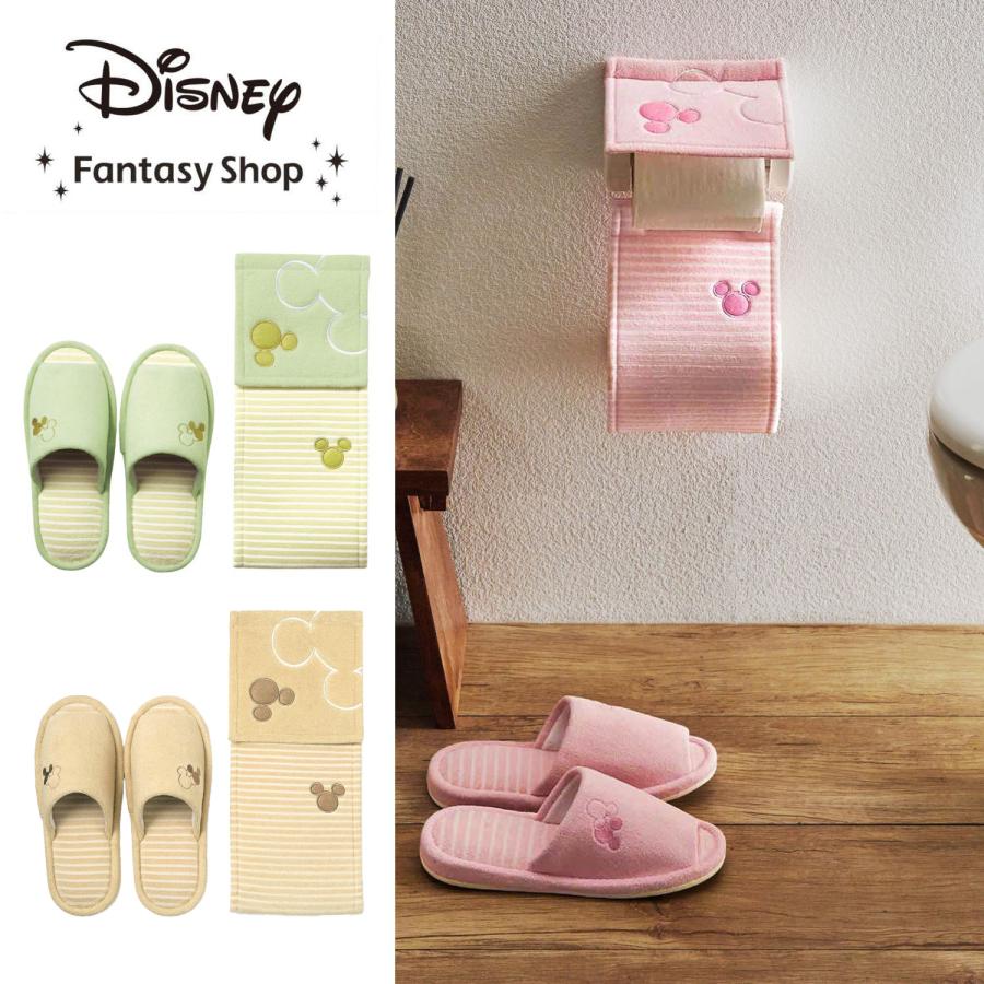 Disney（ディズニー） トイレットペーパーホルダーカバー＆スリッパ