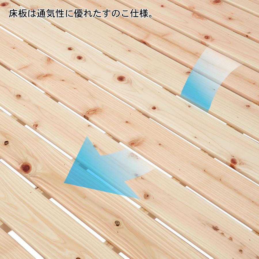 国産ひのきの頑丈すのこベッド シングル : ベルメゾン Yahoo