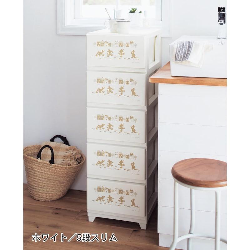 雑貨 楽天市場】◇ 5段スリム ◇【Disney】 ディズニー 樹脂チェスト