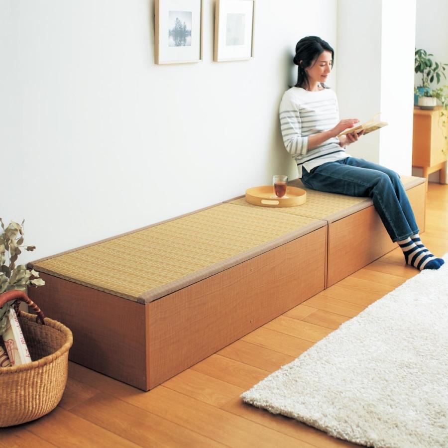 ボックス 収納ボックス 樹脂畳 畳 ユニットボックス 組み合わせ ロータイプ 90 たたみ 収納用品 収納 リビング