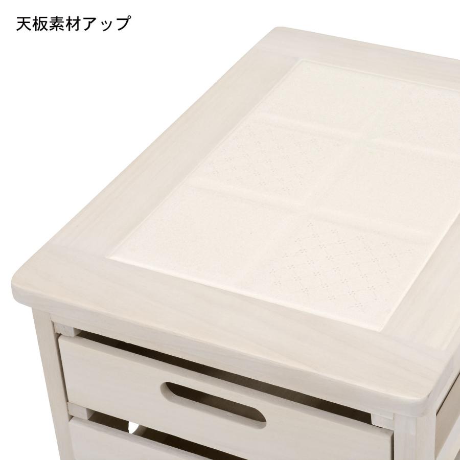キッチンワゴン デザイン桐のキッチンワゴン 5段