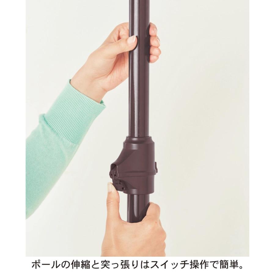 ベルメゾン つっぱり物干し 壁面いっぱいに使える大容量突っ張り式室内物干し（洗濯物干し/室内