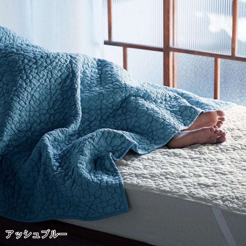ベルメゾン（BELLE MAISON） 肌掛け布団 キルトケット ハーフ 洗える