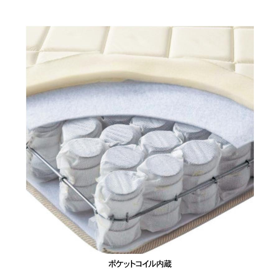 ３分割ポケットコイルマットレス ダブル
