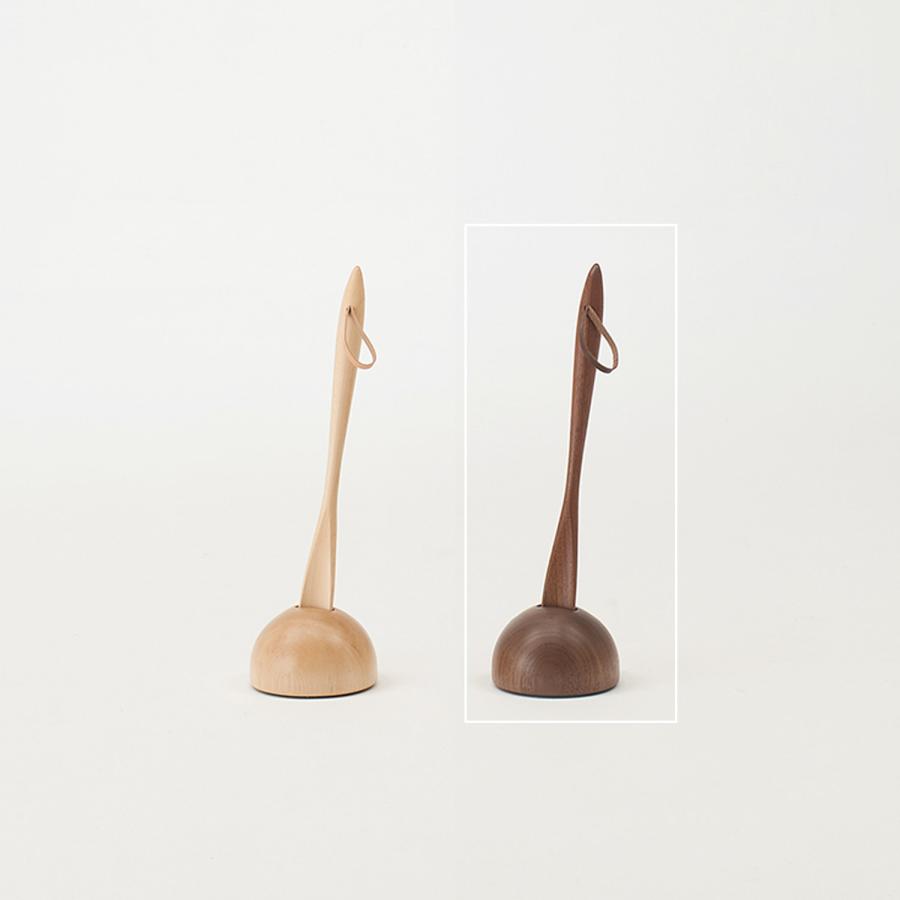 cosine（コサイン） ウォルナット材の靴べらと専用スタンドのセット L