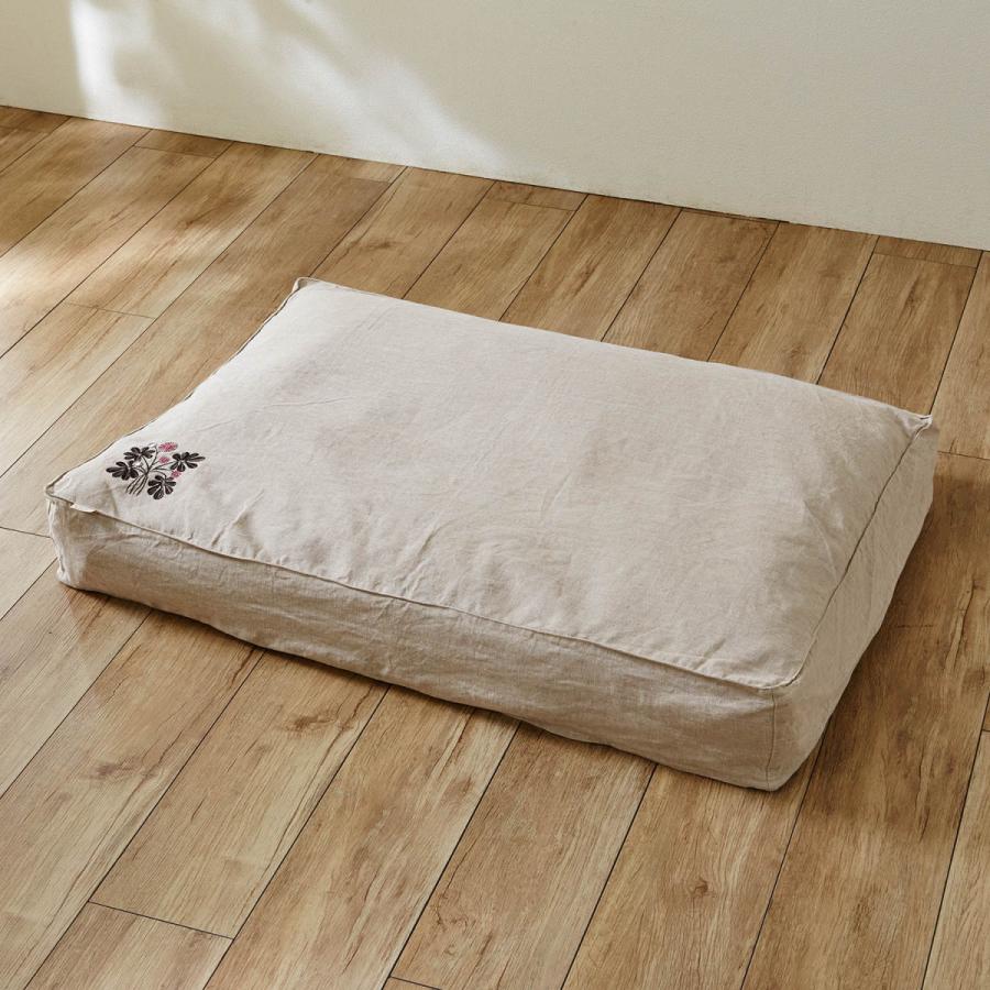布団収納袋 Love the Linen ラブザリネン フレンチリネン布団収納袋 プフ風|ベルメゾン PayPayモール店|12