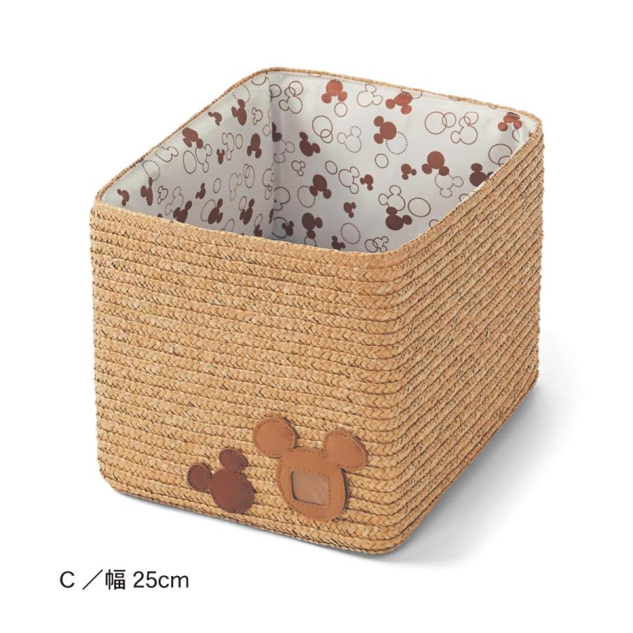バスケット ボックス かご 収納  ケース ディズニー ミッキー Ｄ／40&times;25