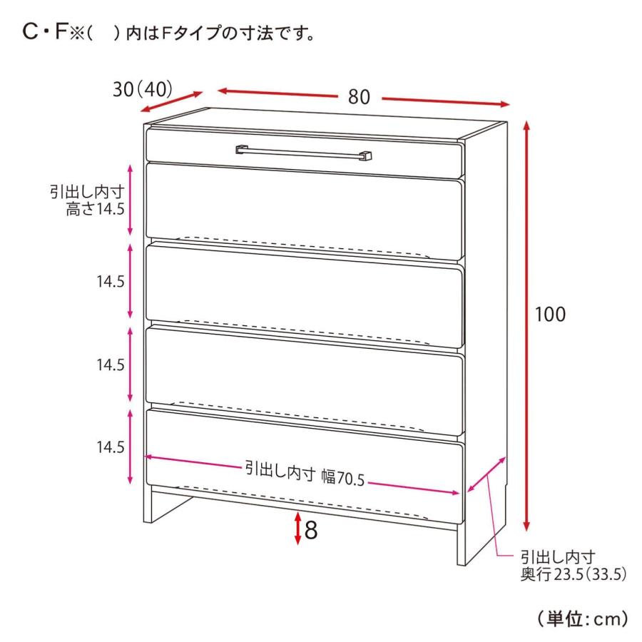 ランドリーラック 洗面所 収納 チェスト サニタリーチェスト 棚 収納チェスト ハンガーバー シンプル 収納 タオル収納 タオルが干せる 脱衣所 F/80×40cmの画像