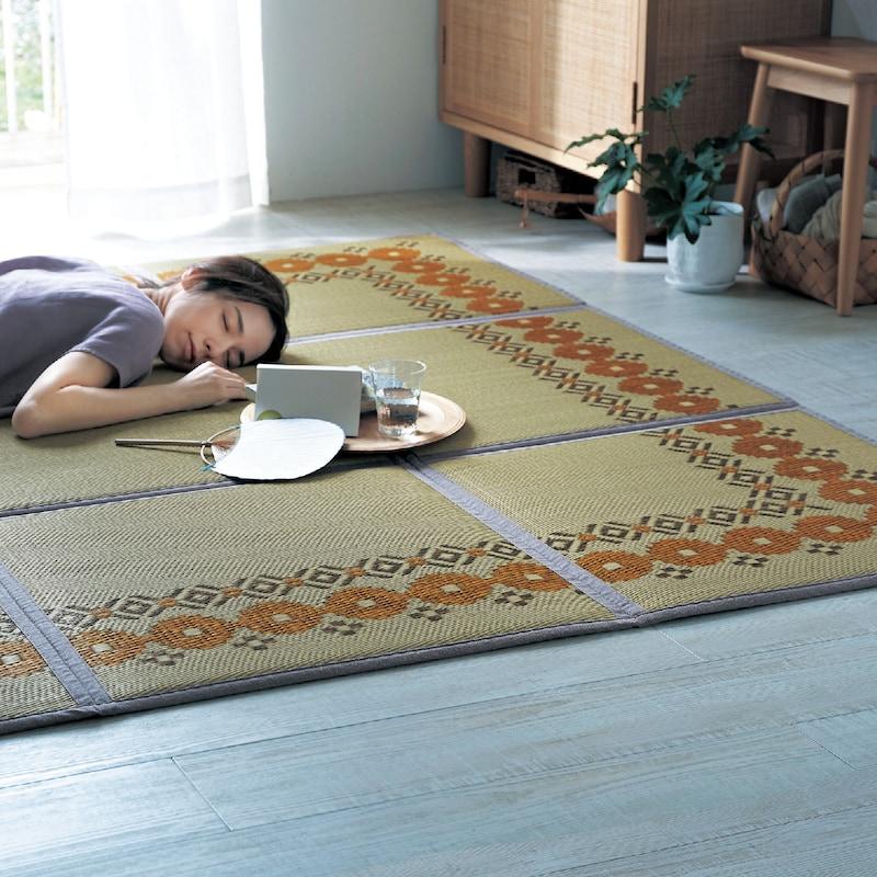 ベルメゾン（BELLE MAISON） い草ラグ ラグ ラグマット 夏用 夏用ラグ