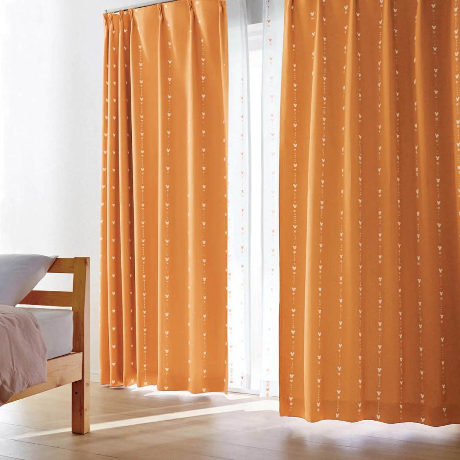 カーテンセット カーテン 安い おしゃれ ディズニー ミッキー 遮光 UV