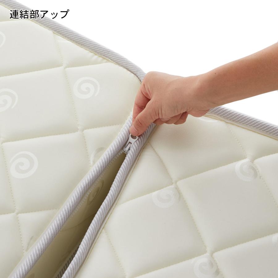 3分割のポケットコイルマットレス セミダブル : ベルメゾン Yahoo