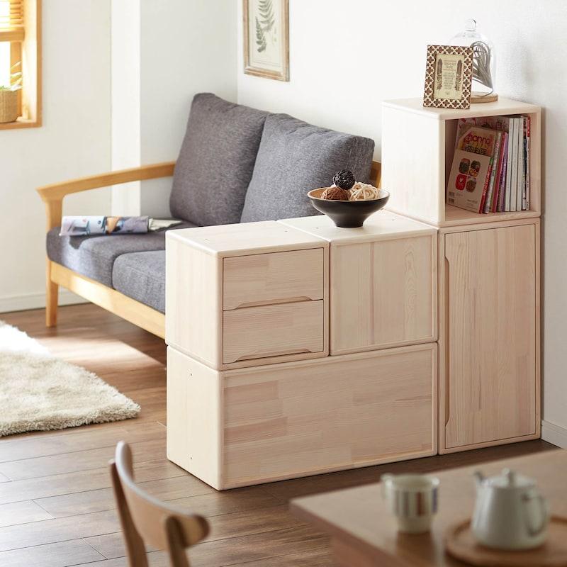 ベルメゾン（BELLE MAISON） キューブボックス 棚 収納棚 ユニット