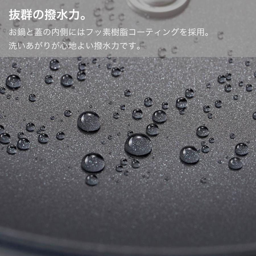鍋 両手鍋 ガス火対応 直火対応 IH対応 キッチンツール 調理器具 ごはん炊ける share with Kurihara harumi シェアウィズクリハラハルミ スチームプレート付きの画像