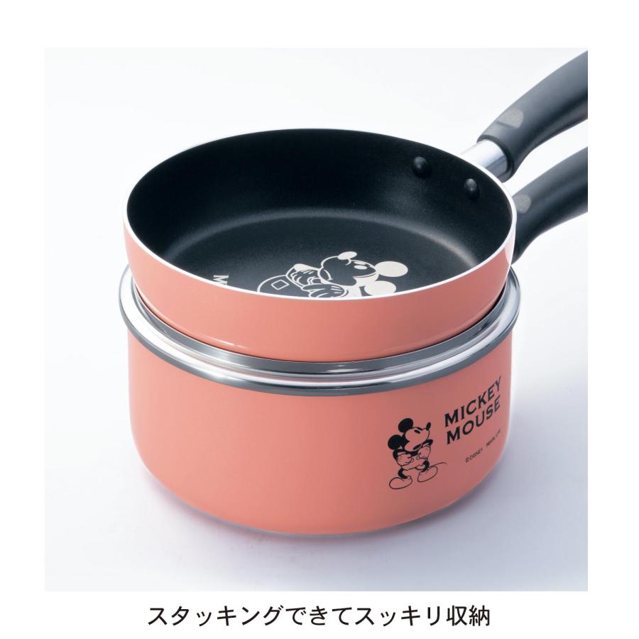 Disney（ディズニー） 鍋 IH キッチン フライパン ガラス蓋 セット