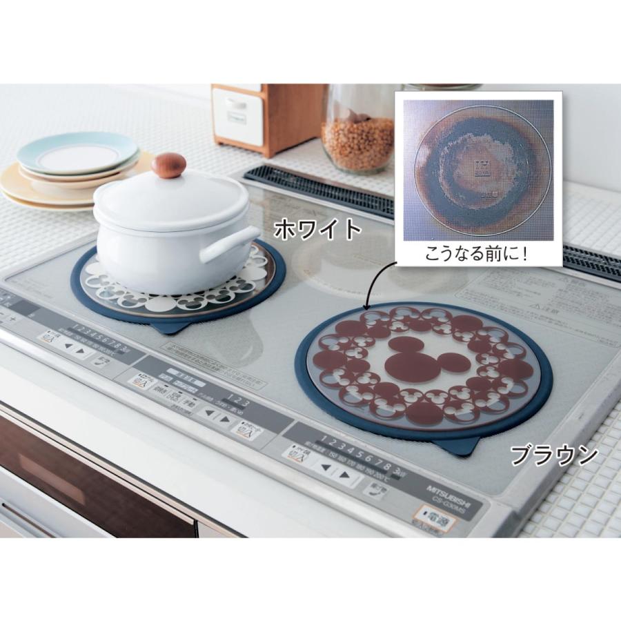 IHカバー　ディズニーミッキー 汚れ焼け焦げ防止 食洗機可 ホワイト 2枚セット 1060422_h1_001.jpg