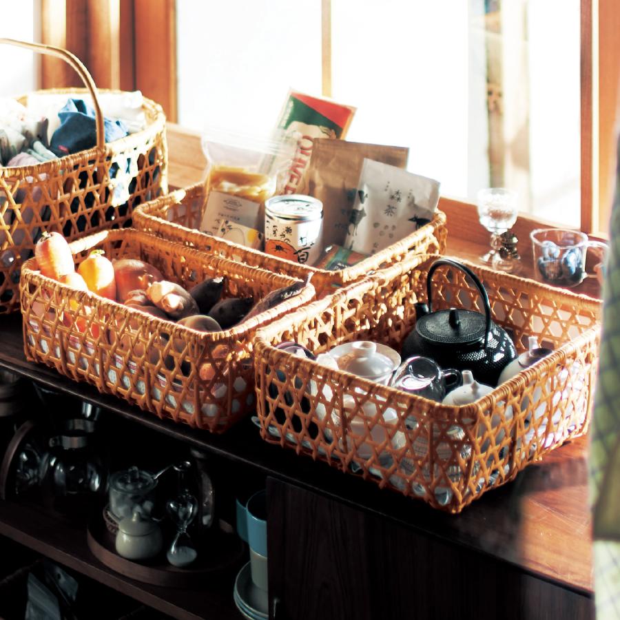 ベルメゾン（BELLE MAISON） バスケット 収納バスケット 収納かご 収納