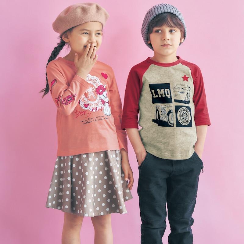 Tシャツ キッズ 子ども服 Disney ディズニー 7分袖 90 100 110 120 130  