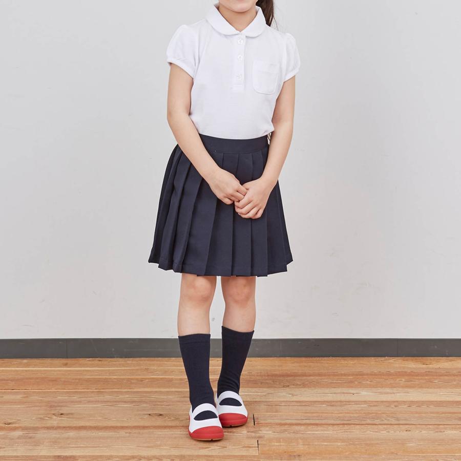 ポロシャツ スクールポロシャツ 半袖 キッズ 女の子 子供 子ども服 ボタン 90 100 110 120 130 GITA 入学 通学 小学校 制服 丸襟 パフスリーブ 吸水 速乾｜bellemaison｜17