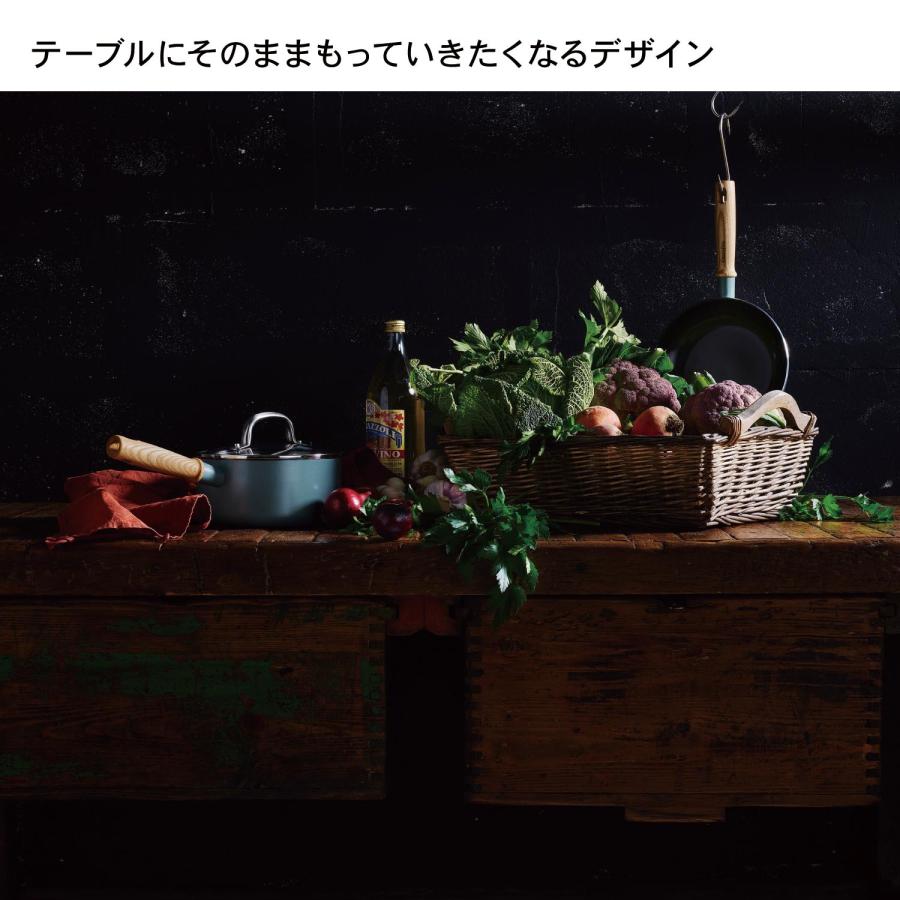 GREEN PAN スモーキーカラーの鍋“メイフラワーシリーズ”ＩＨ対応セラミックコーティング蓋付き キャセロール20cmの画像