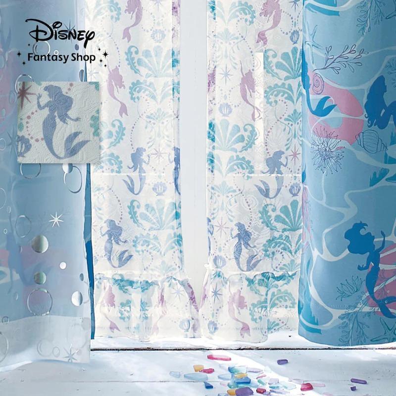 アリエル カーテン ディズニー レースセット Disney カーテンセット カーテン 安い おしゃれ ディズニー アリエル