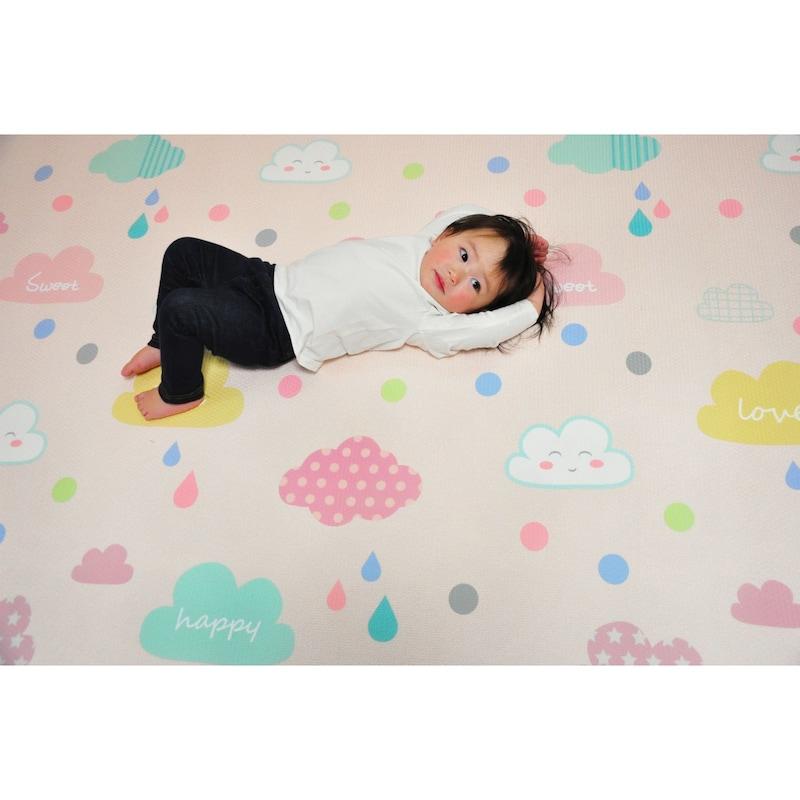ベビー 安全用品 ふかふかキッズプレイマット 子供が生活するスペースに Mサイズの画像