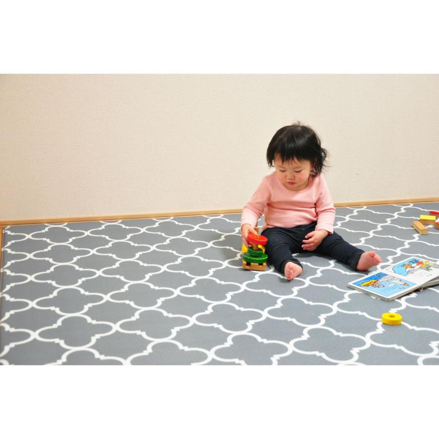 ベビー 安全用品 ふかふかキッズプレイマット 子供が生活するスペースに Lサイズの画像