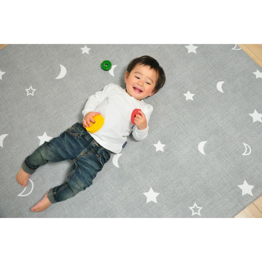 ベビー 安全用品 ふかふかキッズプレイマット 子供が生活するスペースに Lサイズの画像