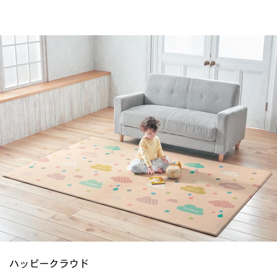 ベビー 安全用品 ふかふかキッズプレイマット 子供が生活するスペースに Lサイズの画像