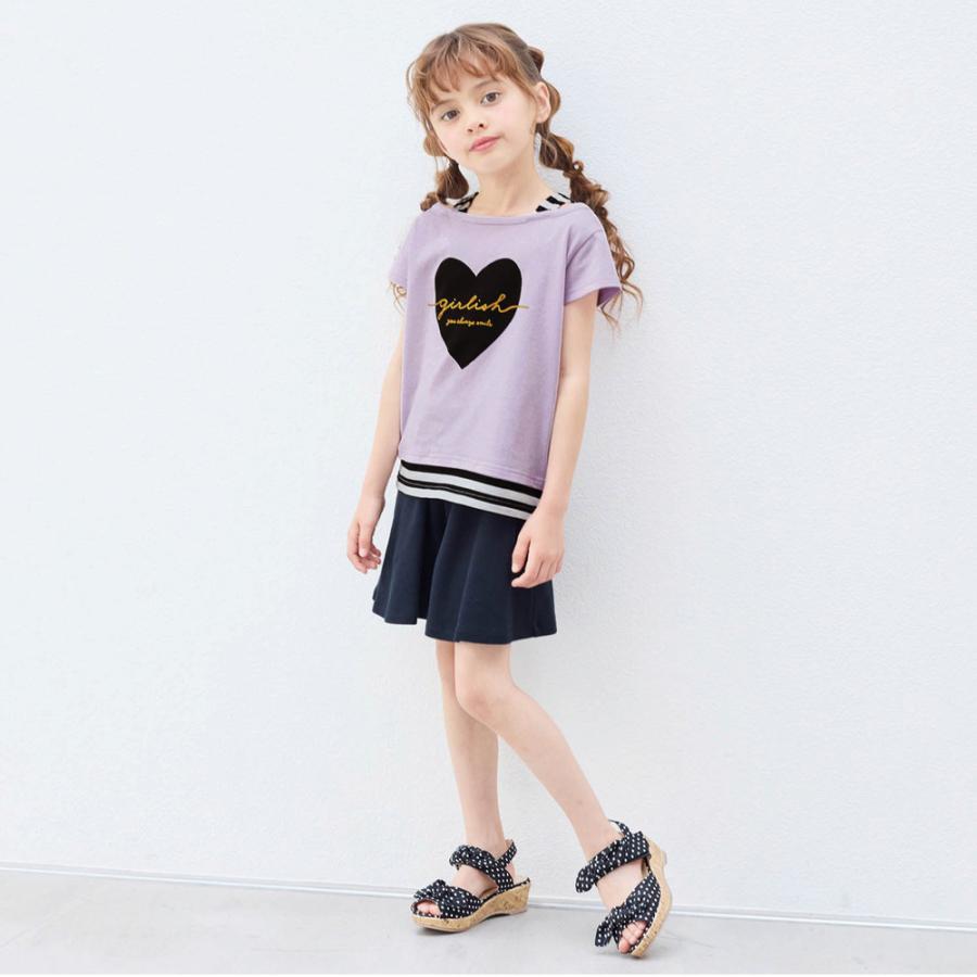ベルメゾン（BELLE MAISON） tシャツ キュロット セット キッズ 女の子