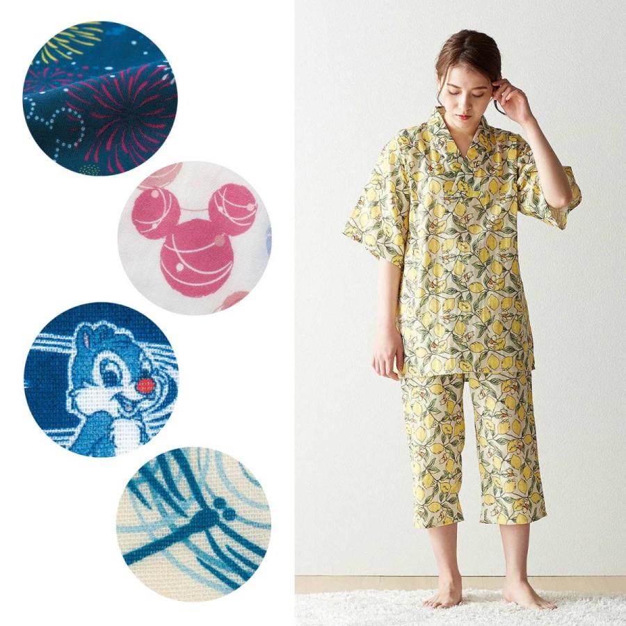 パジャマ 甚平 じんべえ Disney ディズニー 綿100 ダブルガーゼ かぶり甚平 4l L 大きめ キャラクター 涼しい 部屋着 002 ベルメゾン Yahoo ショッピング店 通販 Yahoo ショッピング