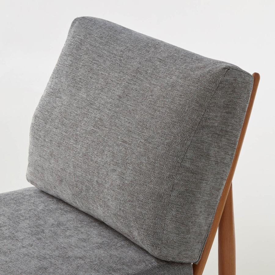 ベルメゾン　グレー 木製 ダイニングチェア ベルメゾン（BELLE MAISON） ダイニングチェア ソファーチェア ソファ