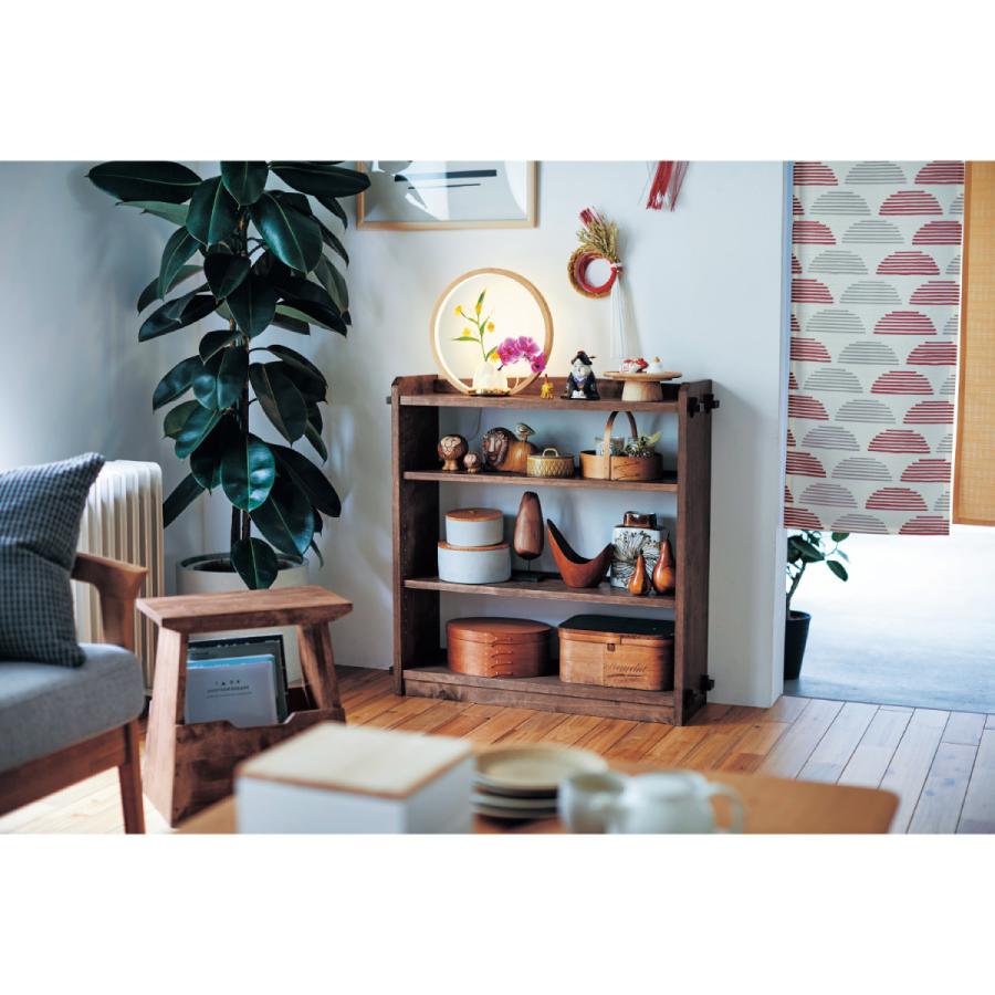 ベルメゾン　あたらしくて懐かしい。くさび棚風オープンラック　幅64.5cm あたらしくて懐かしい。くさび棚風オープンラック ＜幅64．5