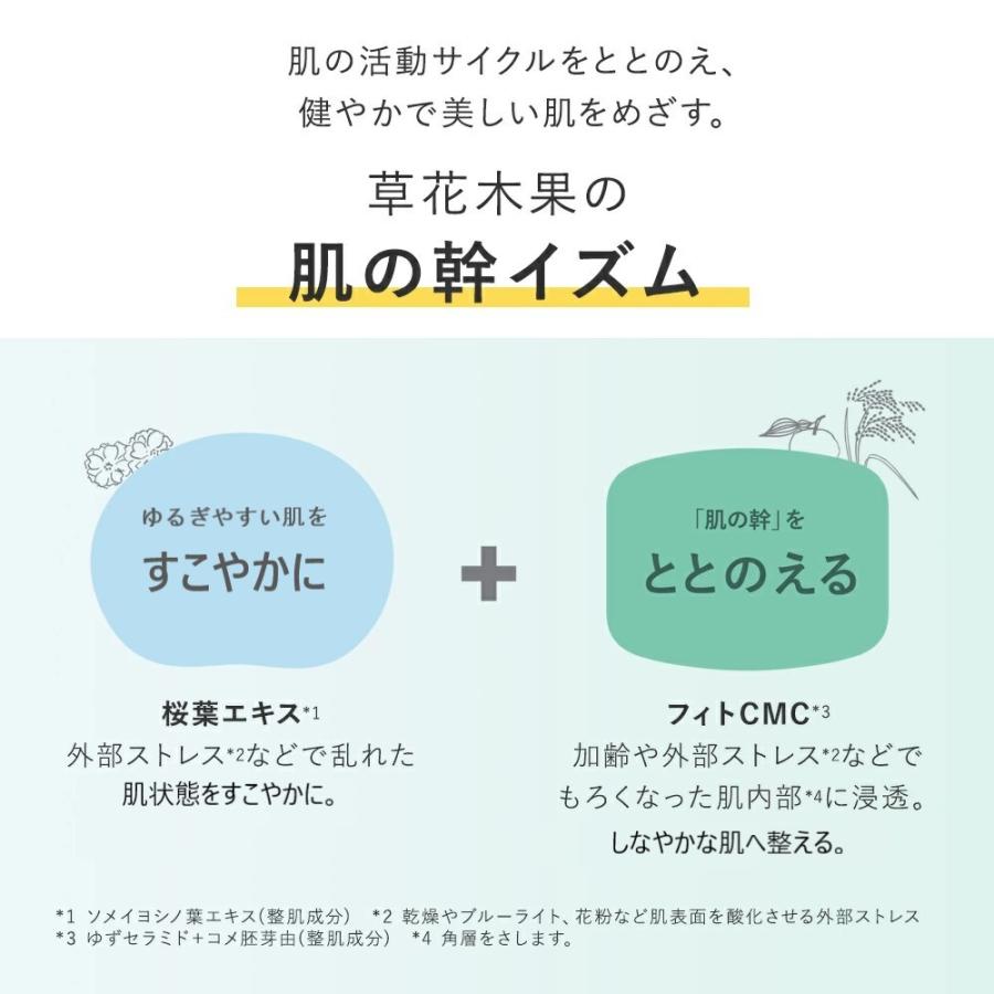 草花木果 化粧水 詰め替え つめかえ 基礎化粧品 ベーシックライン 植物