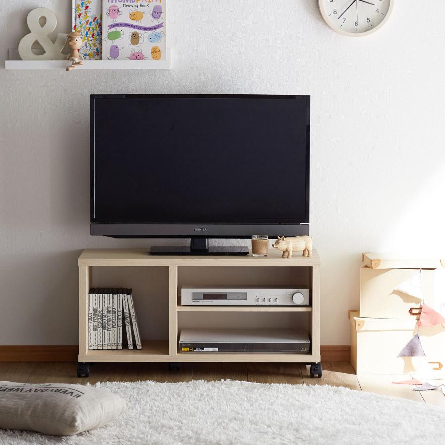 新品　テレビ台　コンパクト　シンプル　キャスター付き キャスター付きコンパクトテレビ台 : ベルメゾン Yahoo!ショッピング店