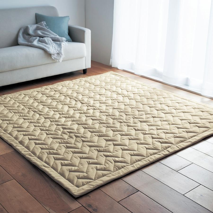 新品☆ベルメゾン ミニラボ☆洗える キルトラグ マット＊カーペット ベルメゾン ラグ キルトラグ 洗える ラグマット おしゃれ 北欧