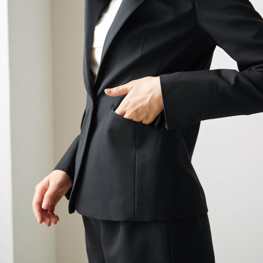 スーツ 5点セット ジャケット パンツスーツ レディーススーツ レギュラー フォーマルパンツスーツ ライトグレー×ブラック ママ 卒園式 入園式 入学式 レディーススーツ