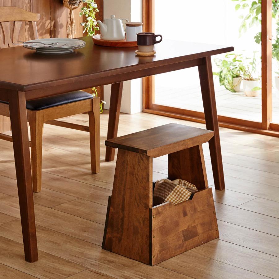 ベルメゾン（BELLE MAISON） スツール 踏み台 ベンチ 収納ベンチ 収納