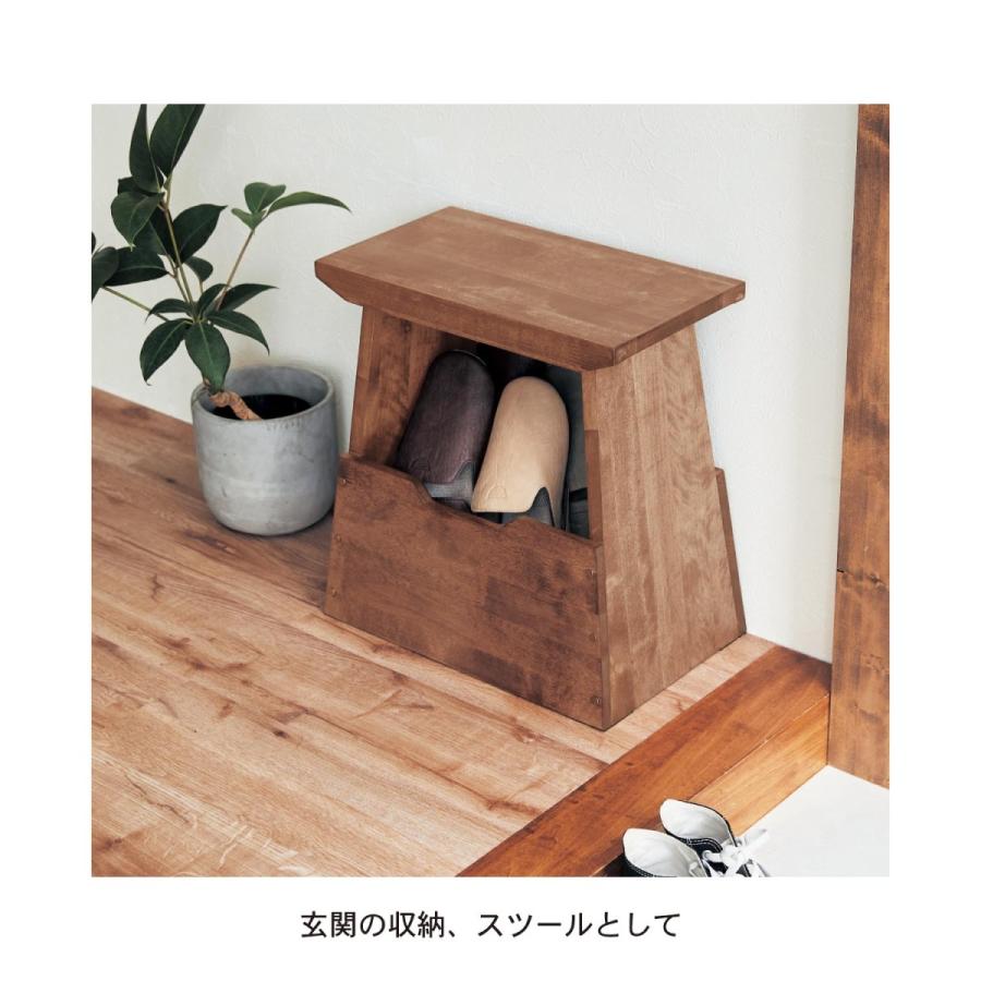 ベルメゾン（BELLE MAISON） スツール 踏み台 ベンチ 収納ベンチ 収納