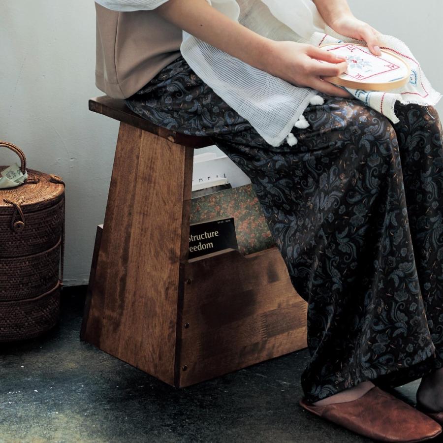ベルメゾン（BELLE MAISON） スツール 踏み台 ベンチ 収納ベンチ 収納